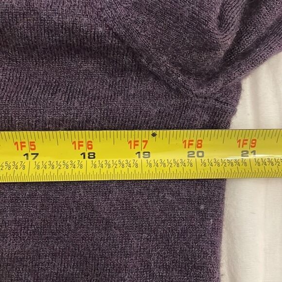 Gap Purple Merino Wool Knit Pullover V-Neck Sweater Men's Size Large Preppy - Picture 5 of 10